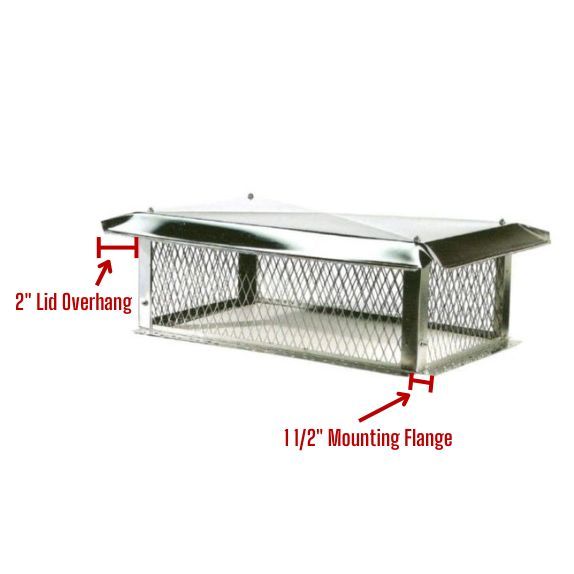 Stainless Steel Chimney Caps - Knock-Down Multi-Flue Cap - Image 4