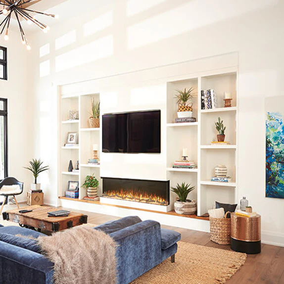 Trivista Series 3-sided Linear Electric Fireplace - Image 4