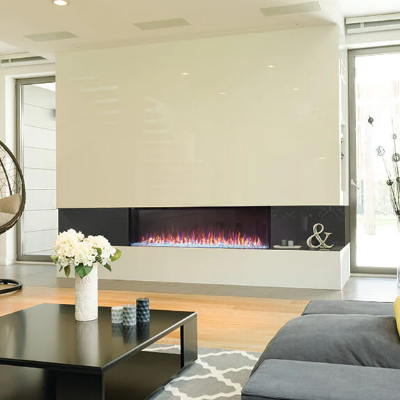 Trivista Series 3-sided Linear Electric Fireplace - Image 6