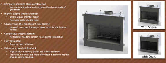 Ventis Forever Zero Clearance Wood Fireplace - Image 4
